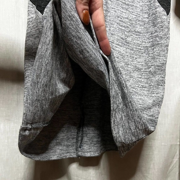 Neesha Women's Heathered Dark & Light Gray Knit Sweater Dress Round Neck Size L - Picture 8 of 14